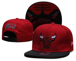 NBA Chicago Bulls New Era Red Black 9FIFTY Snapback Hat 2282
