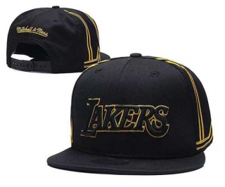 NBA Los Angeles Lakers Mitchell & Ness Black City Series 110 Snapback Hat 2135