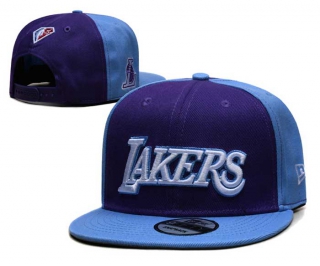 NBA Los Angeles Lakers New Era Purple Blue City Edition 9FIFTY Snapback Hat 2142