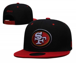NFL San Francisco 49ers New Era Black Red 2Tone 9FIFTY Snapback Hat 6058
