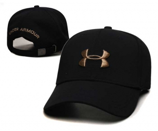 Wholesale Under Armour Curved Brim Baseball Adjustable Hat Black 2007