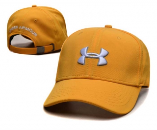 Wholesale Under Armour Curved Brim Baseball Adjustable Hat Gold 2021