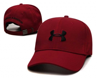 Wholesale Under Armour Curved Brim Baseball Adjustable Hat Red 2044