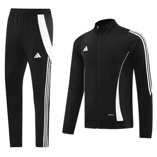 Men's Adidas Athletic Full Zip Jacket Sweatsuits Black White