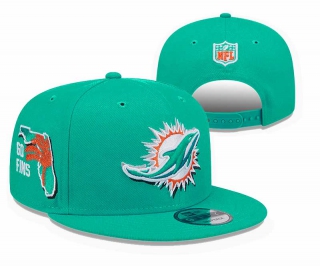 NFL Miami Dolphins New Era Bright Teal 2024 NFL Draft 9FIFTY Snapback Hat 3011