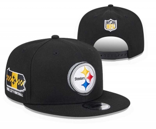 NFL Pittsburgh Steelers New Era Black 2024 NFL Draft 9FIFTY Snapback Hat 3055