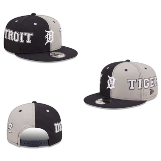 MLB Detroit Tigers New Era Navy Gray Team Split 9FIFTY Snapback Hat 2023