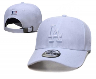 MLB Los Angeles Dodgers New Era White Low Brim 9FORTY Adjustable Hat 2295