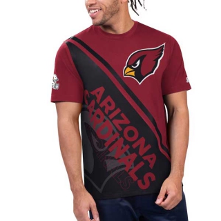 Men's NFL Arizona Cardinals Cardinal Black Starter Finish Line Extreme Graphic T-Shirt