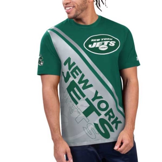 Men's NFL New York Jets Green White Starter Finish Line Extreme Graphic T-Shirt