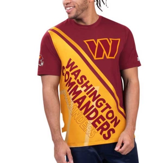 Men's NFL Washington Commanders Burgundy Gold Starter Finish Line Extreme Graphic T-Shirt