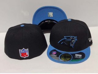 NFL Carolina Panthers New Era Black Blue 59FIFTY Fitted Hat 1006