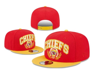 NFL Kansas City Chiefs New Era Red Gold Team Establish 9FIFTY Snapback Hat 6059