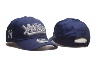 MLB New York Yankees New Era Navy Throwback Curved Brim 9TWENTY Adjustable Cap 5008