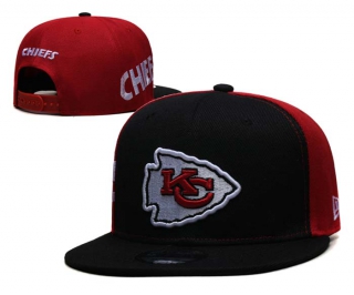 NFL Kansas City Chiefs New Era Black Red Gameday Sideswipe 9FIFTY Snapback Hat 6061