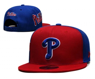 MLB Philadelphia Phillies New Era Red Royal Gameday Sideswipe 9FIFTY Snapback Hat 6002
