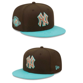 MLB New York Yankees New Era 100th Anniversary 9FIFTY Snapback Hat Brown Mint 2266