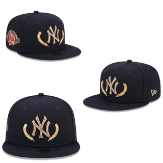 MLB New York Yankees New Era 100th Anniversary Gold Leaf 9FIFTY Snapback Hat Navy 2267