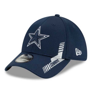 NFL Dallas Cowboys New Era Navy 2021 NFL Sideline Home 39THIRTY Hat 2049