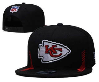 NFL Kansas City Chiefs New Era Black 2021 NFL Sideline Home 9FIFTY Snapback Hat 2019