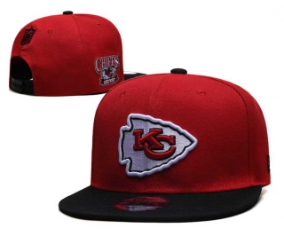 NFL Kansas City Chiefs New Era Red Black AFC West Side Patch Embroidery 9FIFTY Snapback Hat 6063