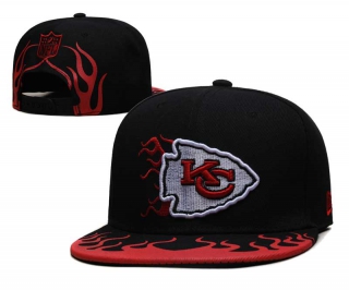 NFL Kansas City Chiefs New Era Black Red Rally Drive Flames 9FIFTY Snapback Hat 6067