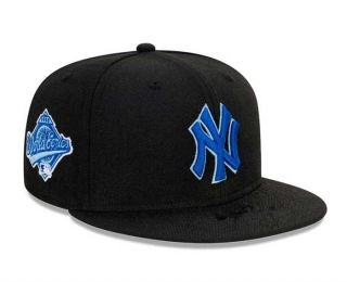 MLB New York Yankees New Era 1996 World Series Side Patch 9FIFTY Snapback Hat Black Royal 2289