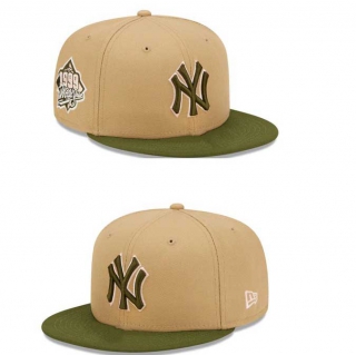 MLB New York Yankees New Era 1999 World Series Side Patch 9FIFTY Snapback Hat Khaki Olive 2294