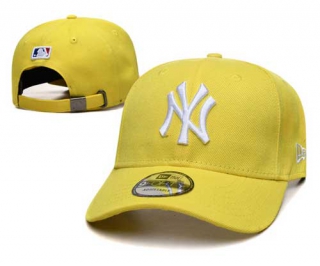 MLB New York Yankees New Era Curved Brim 9FORTY Adjustable Hat Gold 2313