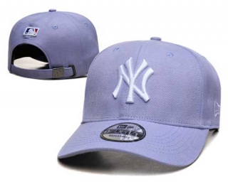 MLB New York Yankees New Era Curved Brim 9FORTY Adjustable Hat Purple 2316