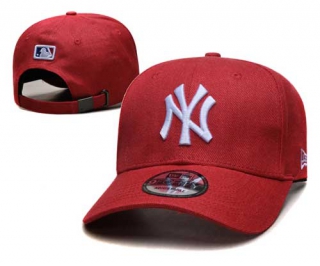 MLB New York Yankees New Era Curved Brim 9FORTY Adjustable Hat Red 2317