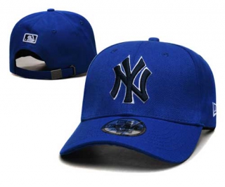 MLB New York Yankees New Era Curved Brim 9FORTY Adjustable Hat Royal 2318