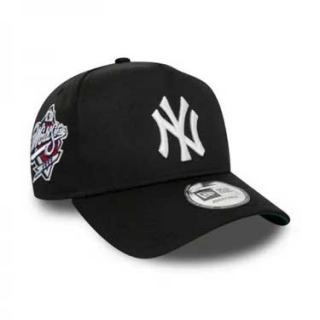 MLB New York Yankees New Era Curved Brim 1999 World Series Side Patch 9FORTY Adjustable Hat Black 2319