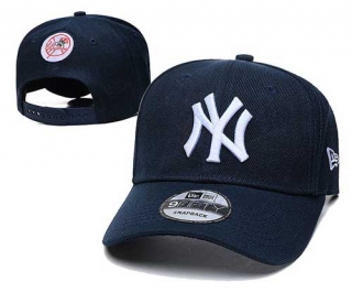 MLB New York Yankees New Era Curved Brim Back Patch 9FIFTY Snapback Hat Navy 2320