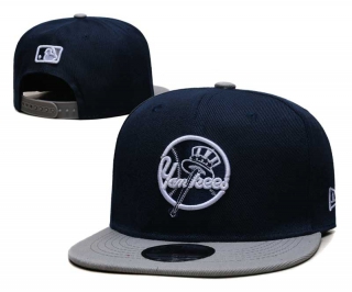 MLB New York Yankees New Era 2024 Batting Practice Back Patch 9FIFTY Snapback Hat Navy Gray 6052