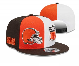 NFL Cleveland Browns New Era Orange Brown 2023 Sideline 9FIFTY Snapback Hat 2029