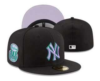 MLB New York Yankees New Era Black Purple 1952 World Series Side Patch 59FIFTY Fitted Hat 3018