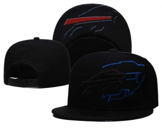 NFL Buffalo Bills New Era Black On Black Logo Feature 2022 9FIFTY Snapback Hat 3052