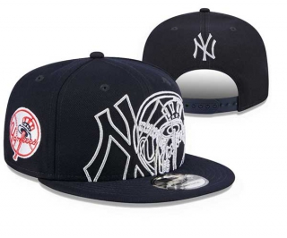 MLB New York Yankees New Era Navy Game Day Overlap 9FIFTY Adjustable Snapback Hat 3031