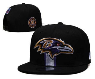 NFL Baltimore Ravens New Era Black 2024 Sideline Side Patch 9FIFTY Adjustable Snapback Hat 6030