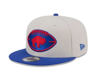 NFL Buffalo Bills New Era Cream Royal 2024 Historic Sideline Side Patch 9FIFTY Snapback Hat 6027