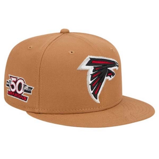 NFL Atlanta Falcons New Era Tan Color Pack 50th Anniversary Side Patch 9FIFTY Snapback Hat 2031