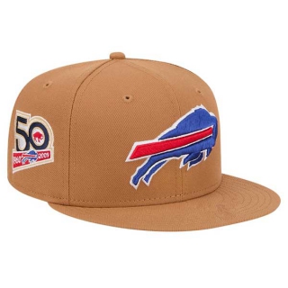 NFL Buffalo Bills New Era Tan Color Pack 50th Anniversary Side Patch 9FIFTY Snapback Hat 2007