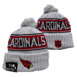 Wholesale NFL Arizona Cardinals New Era Gray 2024 Sideline Cold Weather Cuffed Knit Hat with Pom 3043