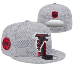 NFL Atlanta Falcons New Era Gray 2024 Sideline Script Sided 9FIFTY Snapback Hat 3034