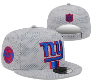 NFL New York Giants New Era Gray 2024 Sideline Script Sided 9FIFTY Snapback Hat 3035