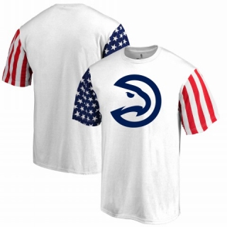 Men's NBA Atlanta Hawks Fanatics Branded Stars & Stripes T-Shirt White