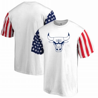 Men's NBA Chicago Bulls Fanatics Branded Stars & Stripes T-Shirt White