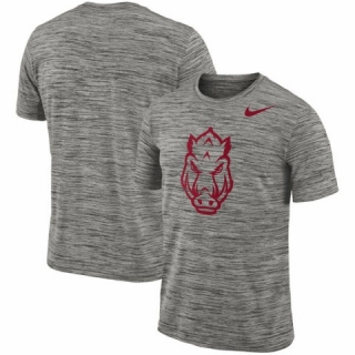 NCAA Nike Arkansas Razorbacks Charcoal 2018 Player Travel Legend Performance T-Shirt