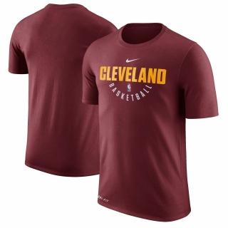 Men's Cleveland Cavaliers Wine Nike Practice Performance T-Shirt
